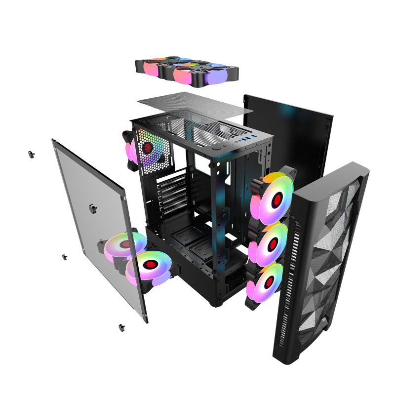 Gaming PC Case Tempered Glass  - đánh giá và giá Esports Gaming Pc Build